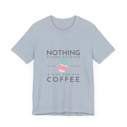 Unleash Your Inner Caffeine Queen with Our Cozy Woman's Jersey Tee!