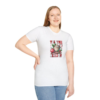 Tis the Season Unisex Softstyle T-Shirt - Holiday Print - 100% Cotton