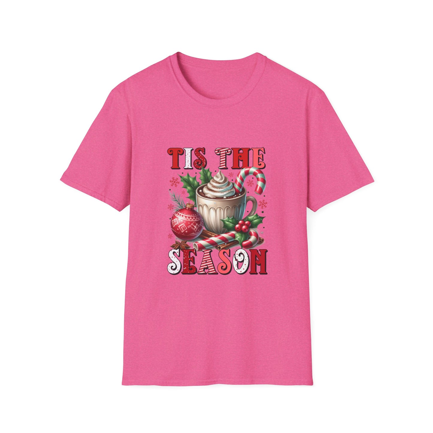 Tis the Season Unisex Softstyle T-Shirt - Holiday Print - 100% Cotton