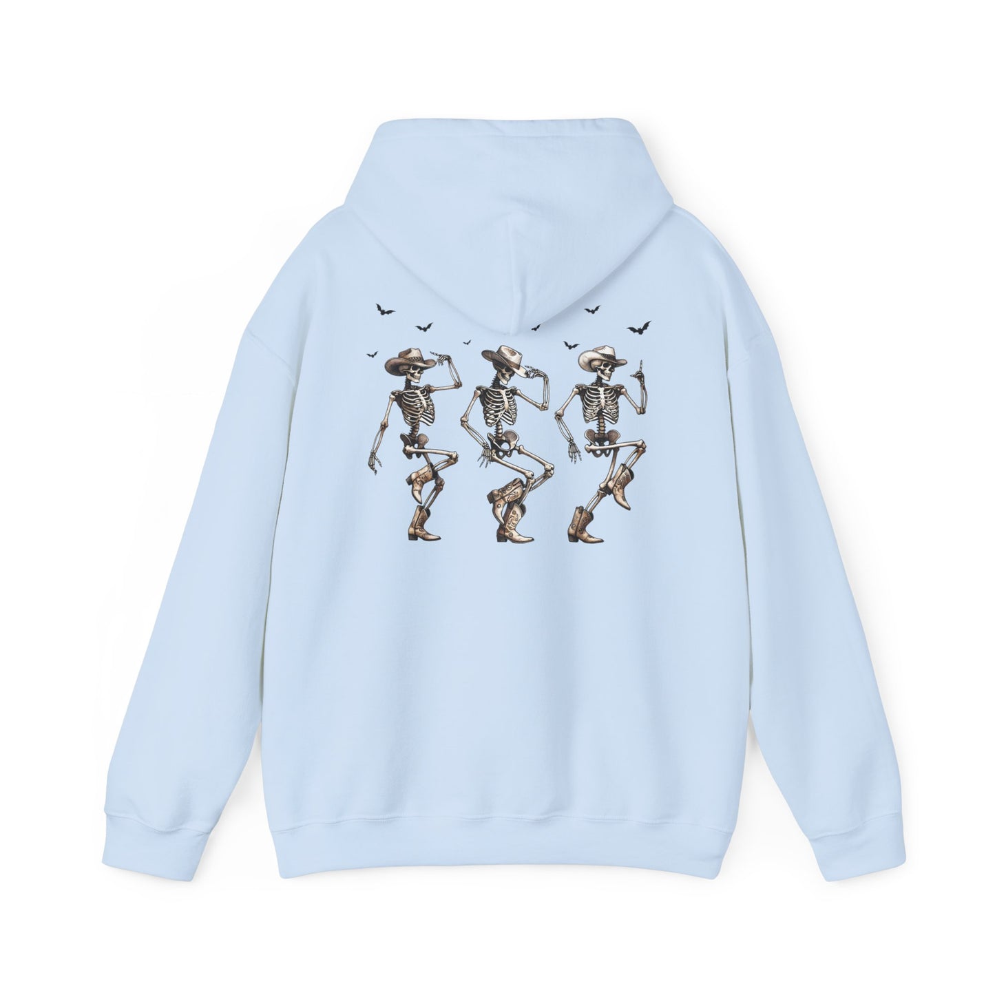 Unisex Heavy Blend Hooded Sweatshirt - Dancing Skeletons & "The Boo-tles" Design - Cozy Fit