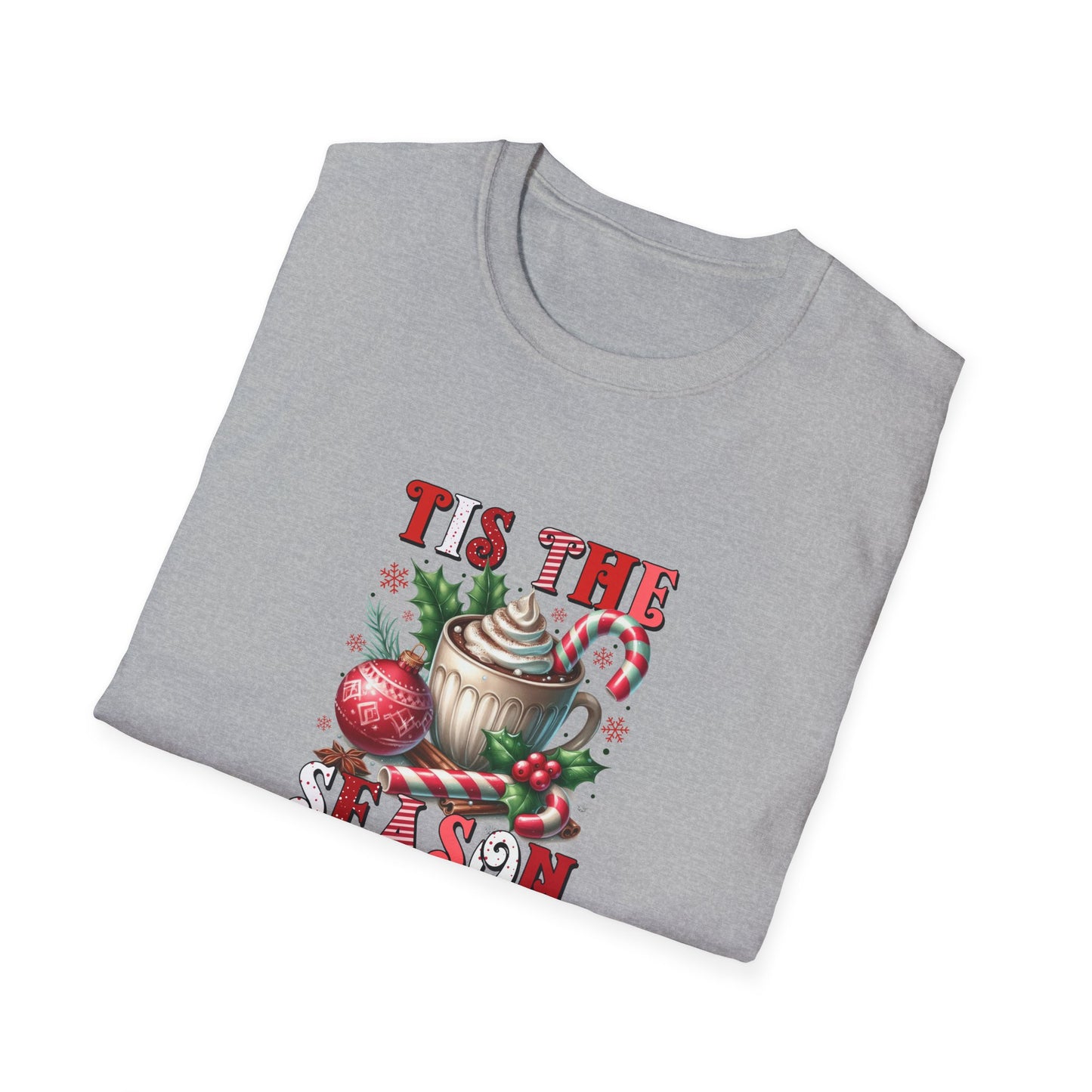 Tis the Season Unisex Softstyle T-Shirt - Holiday Print - 100% Cotton