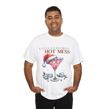 Santa's Favorite Hot Mess Unisex Heavy Cotton Tee - 100% Cotton