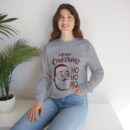 Wrap Yourself in Joy: Unisex Santa Silhouette Sweatshirt - Cozy Christmas Elegance!