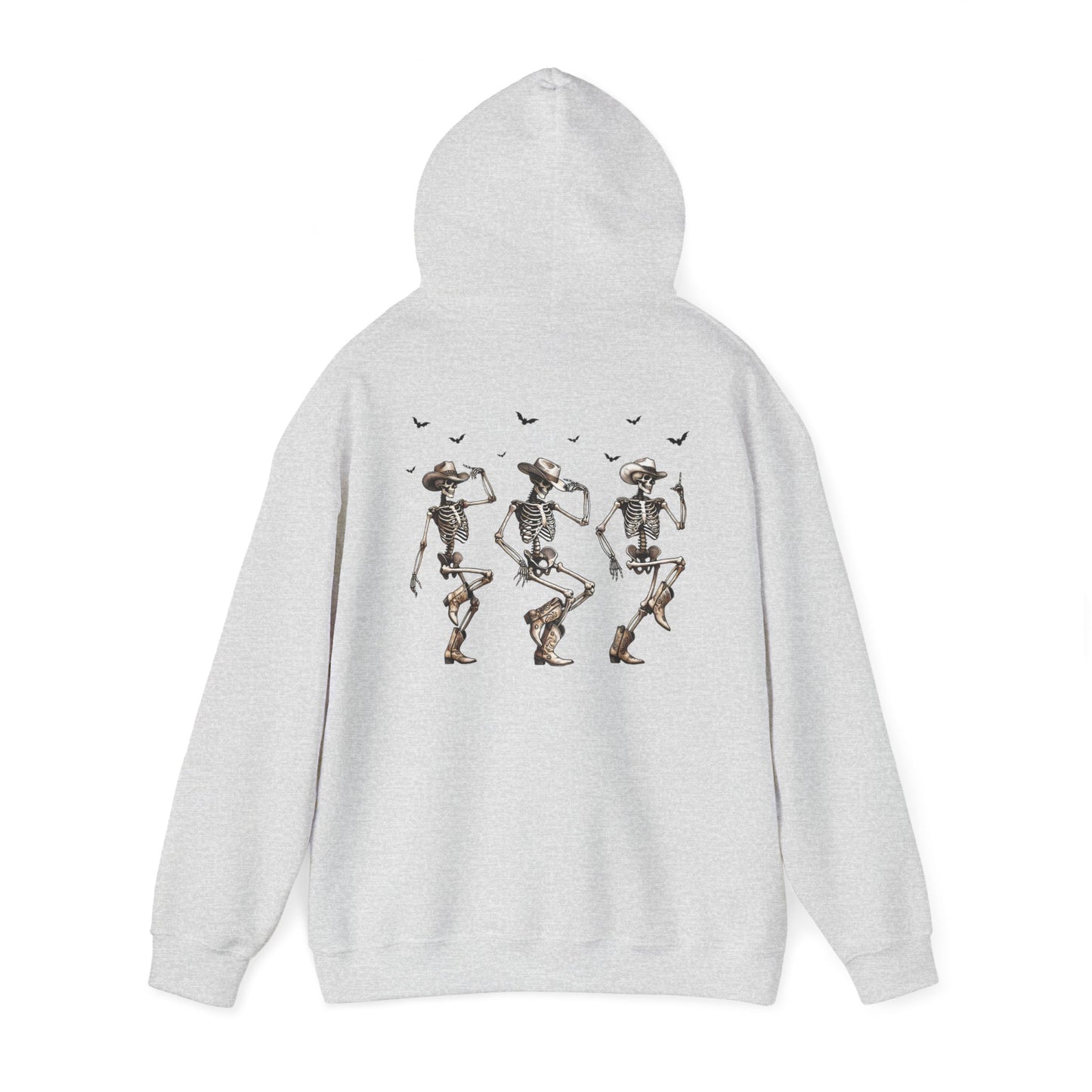 Unisex Heavy Blend Hooded Sweatshirt - Dancing Skeletons & "The Boo-tles" Design - Cozy Fit