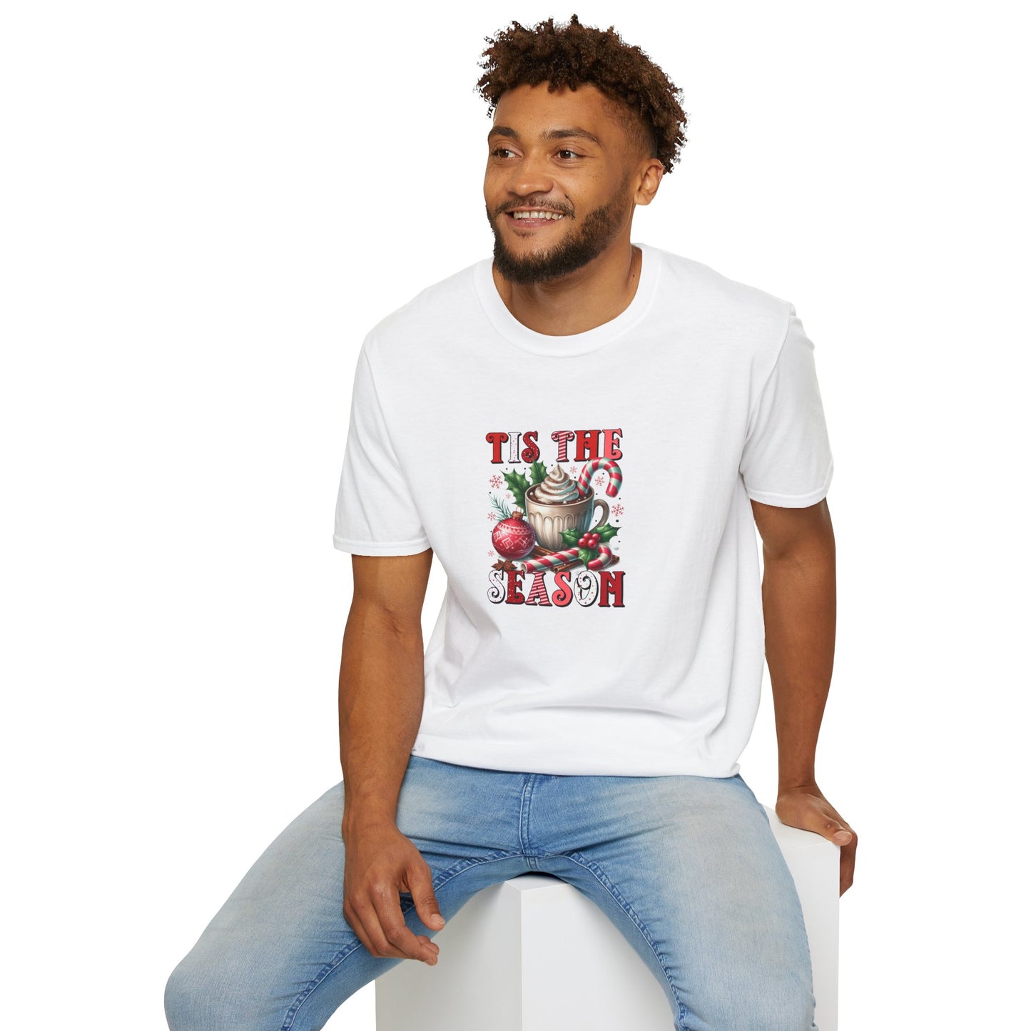 Tis the Season Unisex Softstyle T-Shirt - Holiday Print - 100% Cotton