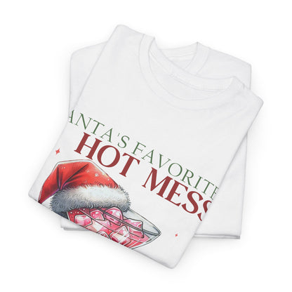 Santa's Favorite Hot Mess Unisex Heavy Cotton Tee - 100% Cotton