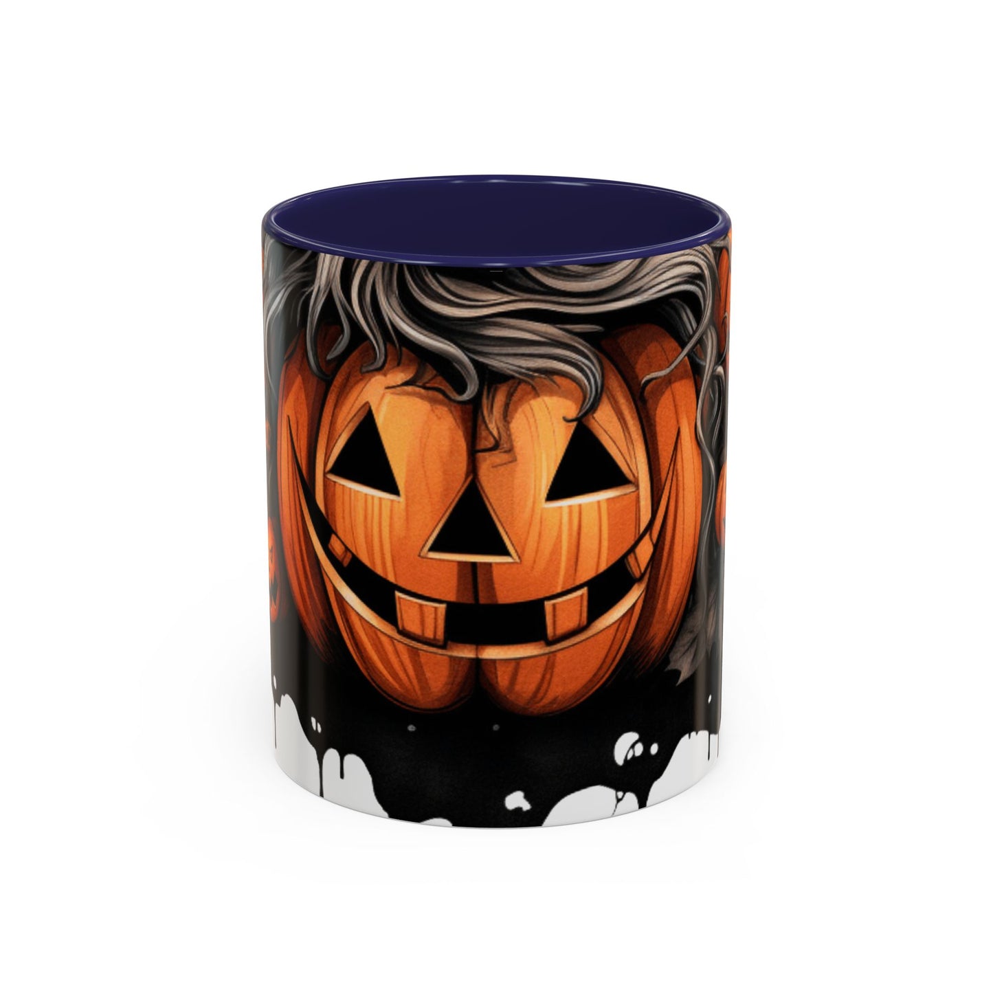 Halloween Pumpkin Accent Coffee Mug - 11oz Ceramic Spooky Mug