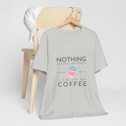 Unleash Your Inner Caffeine Queen with Our Cozy Woman's Jersey Tee!