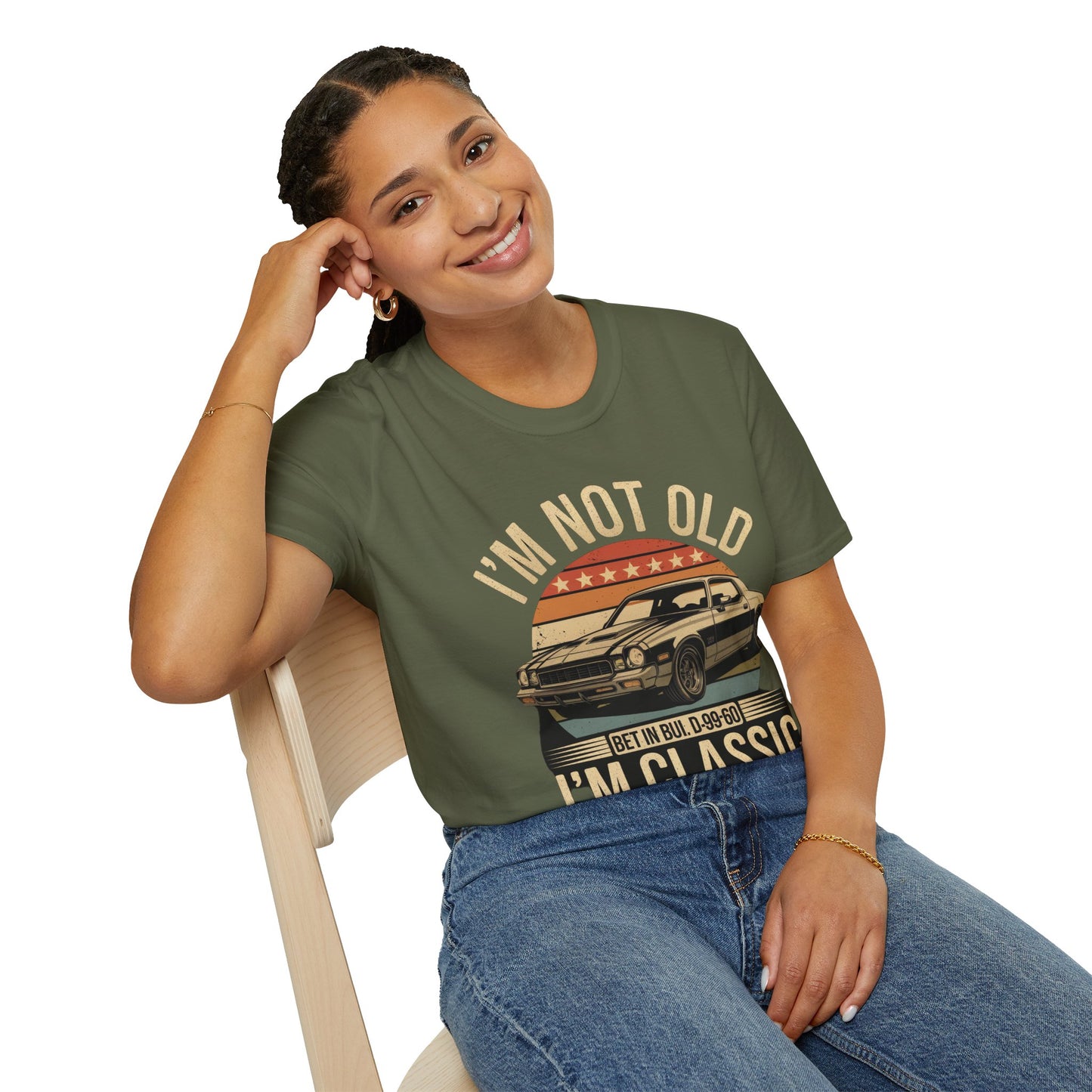 Classic Car T-Shirt - "I'm Not Old I'm Classic" Vintage Retro Auto Tee