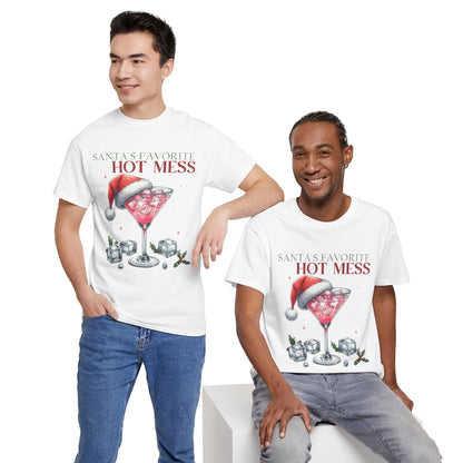 Santa's Favorite Hot Mess Unisex Heavy Cotton Tee - 100% Cotton