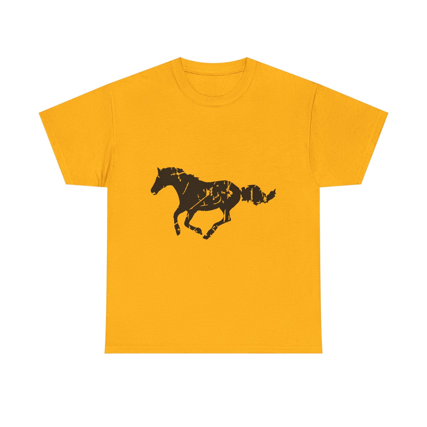 Running Horse Shirt – Vintage Distressed Equestrian T-Shirt, 100% Cotton