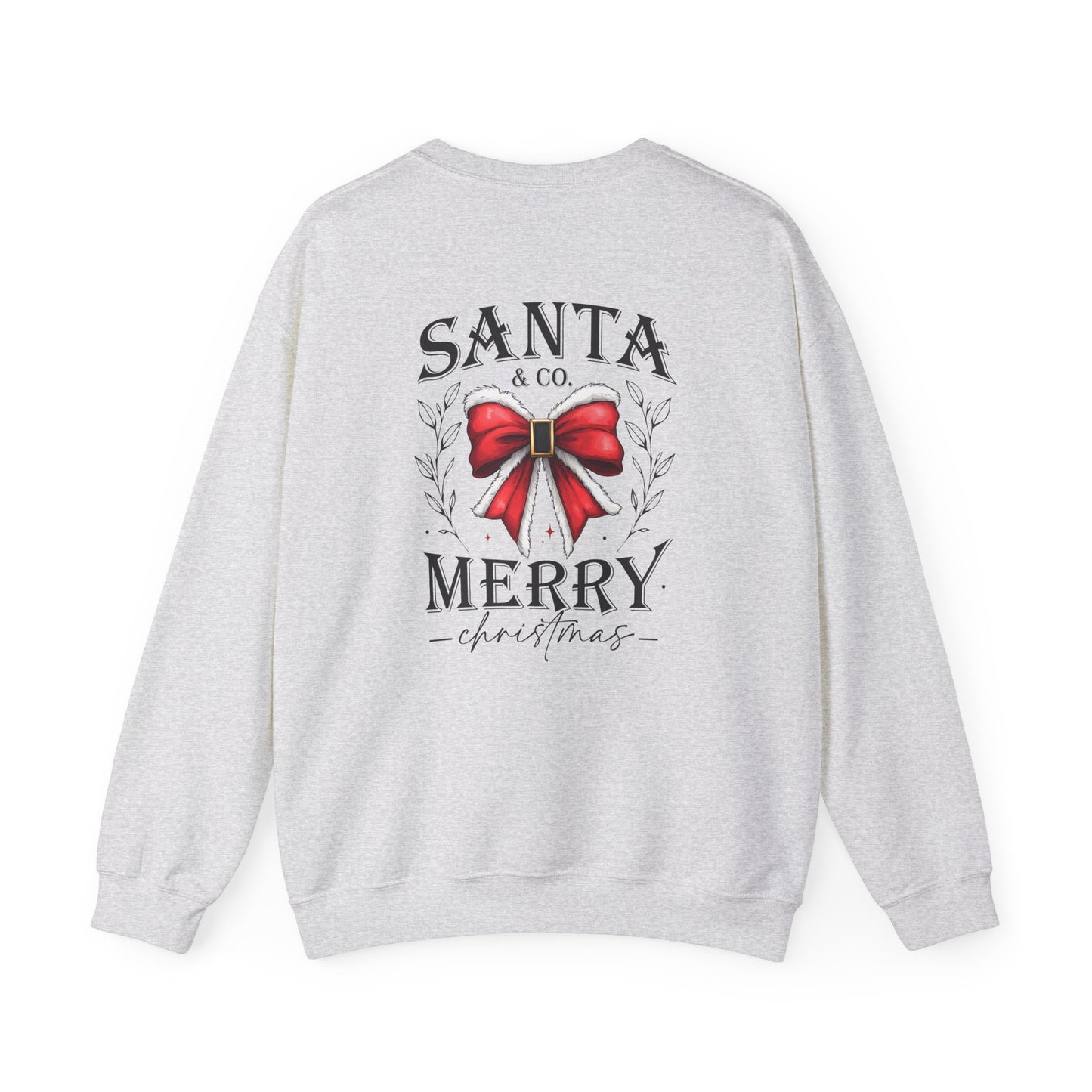 Santa Merry Christmas Unisex Crewneck Sweatshirt - Cozy Holiday Sweatshirt - Cotton Blend