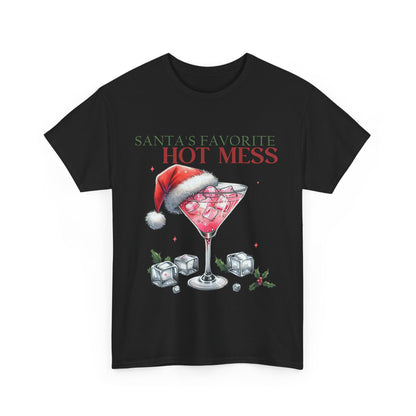 Santa's Favorite Hot Mess Unisex Heavy Cotton Tee - 100% Cotton