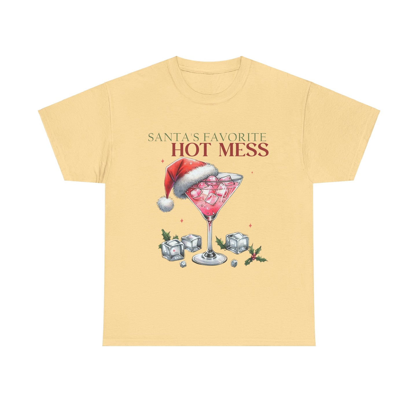 Santa's Favorite Hot Mess Unisex Heavy Cotton Tee - 100% Cotton