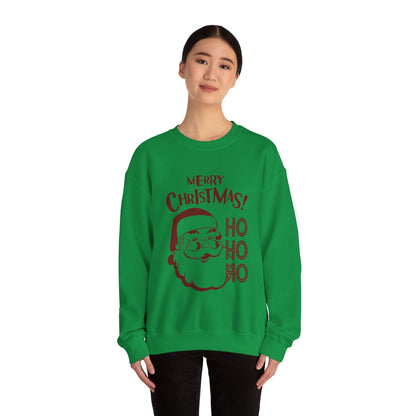 Wrap Yourself in Joy: Unisex Santa Silhouette Sweatshirt - Cozy Christmas Elegance!