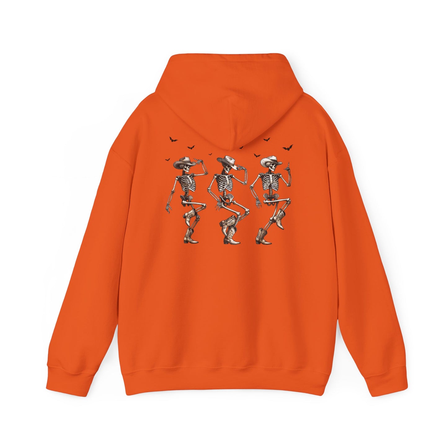 Unisex Heavy Blend Hooded Sweatshirt - Dancing Skeletons & "The Boo-tles" Design - Cozy Fit