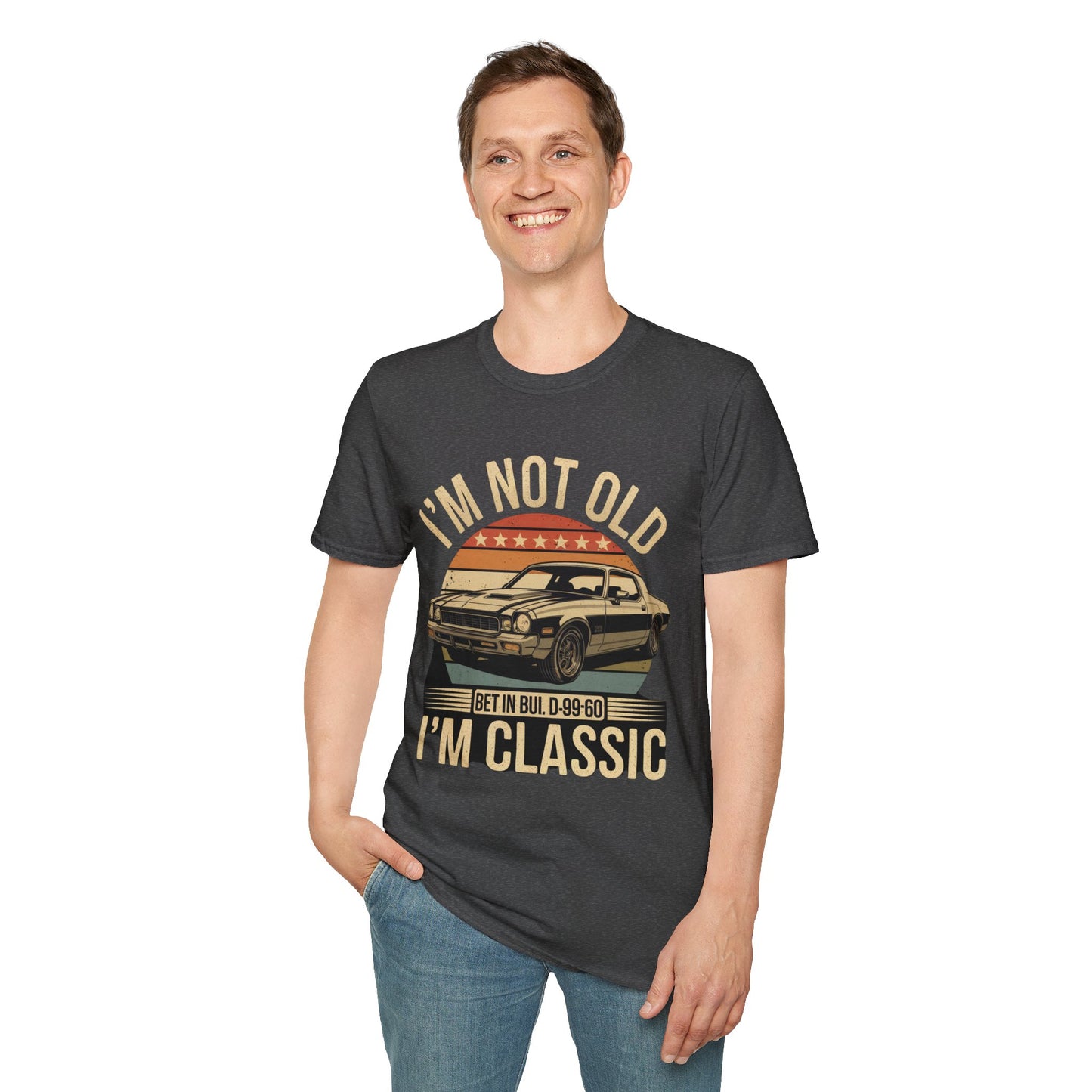 Classic Car T-Shirt - "I'm Not Old I'm Classic" Vintage Retro Auto Tee