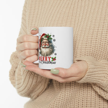 Merry Christmas Santa Ceramic Mug - 11oz