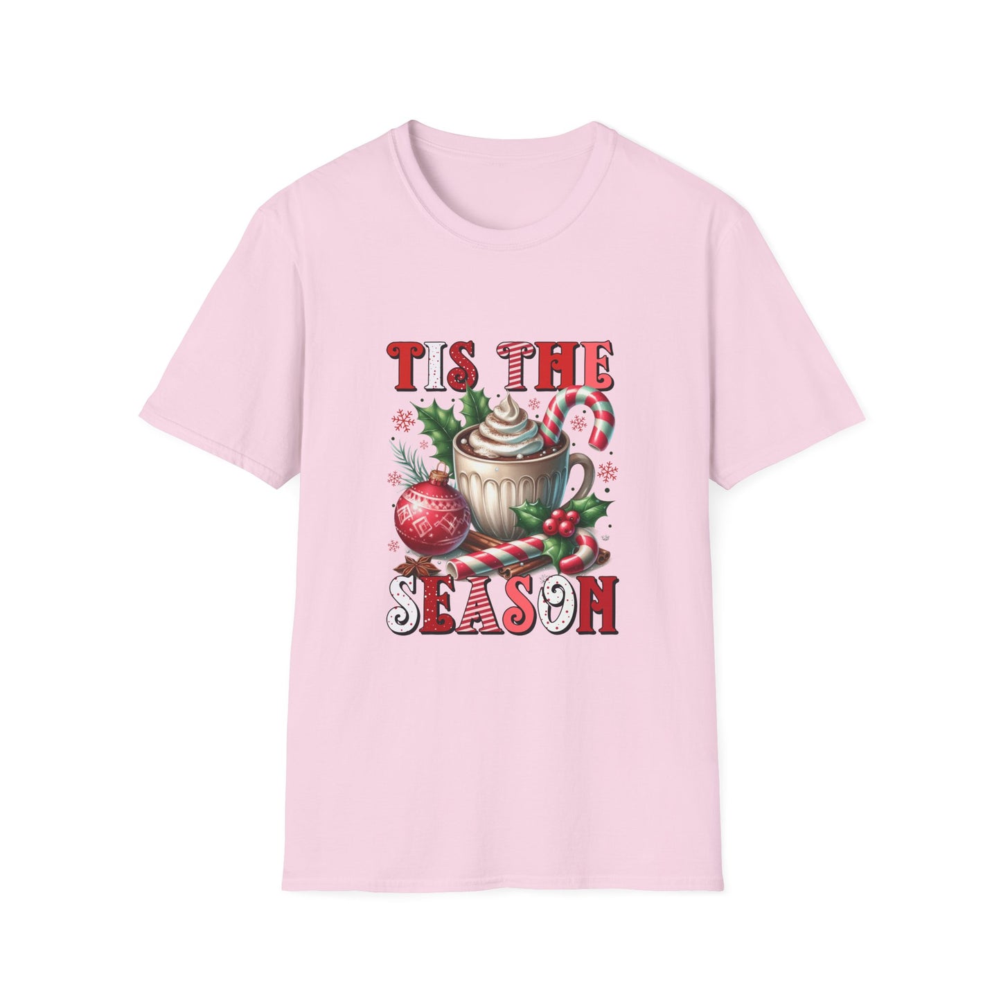 Tis the Season Unisex Softstyle T-Shirt - Holiday Print - 100% Cotton