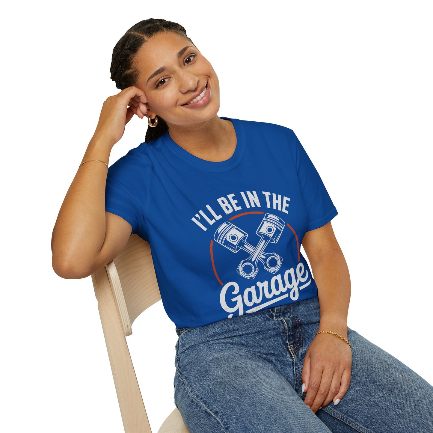 I'll Be In The Garage Mechanic Shirt – Piston Graphic Car Lover Tee