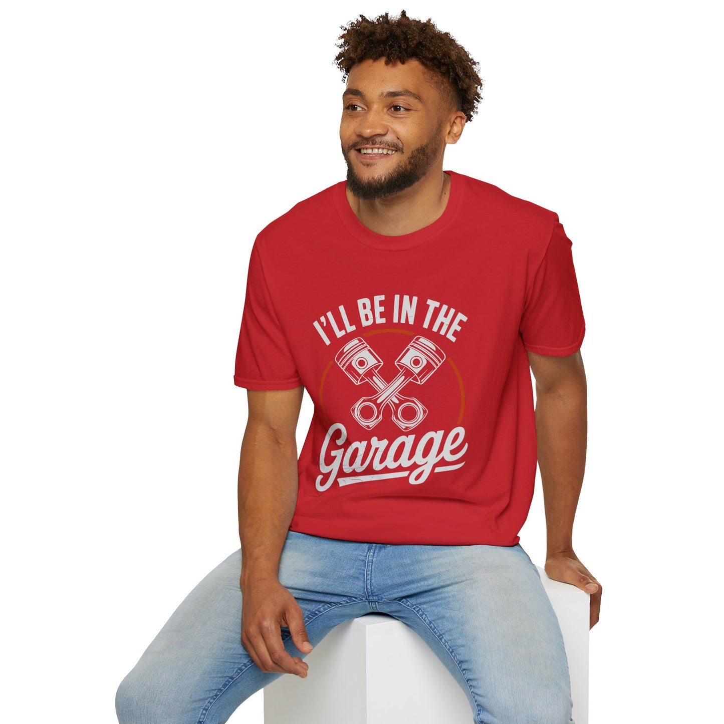 I'll Be In The Garage Mechanic Shirt – Piston Graphic Car Lover Tee