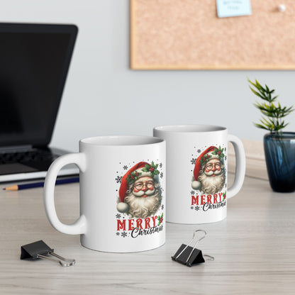 Merry Christmas Santa Ceramic Mug - 11oz