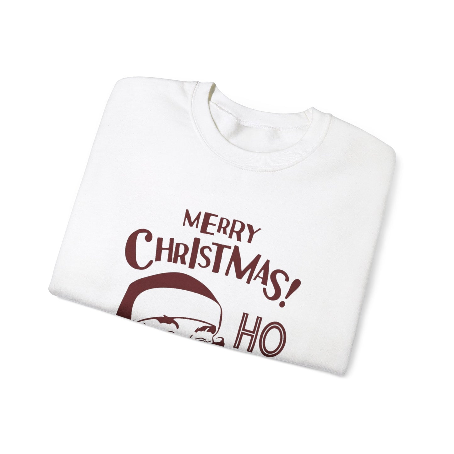 Wrap Yourself in Joy: Unisex Santa Silhouette Sweatshirt - Cozy Christmas Elegance!