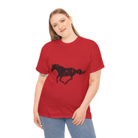 Running Horse Shirt – Vintage Distressed Equestrian T-Shirt, 100% Cotton