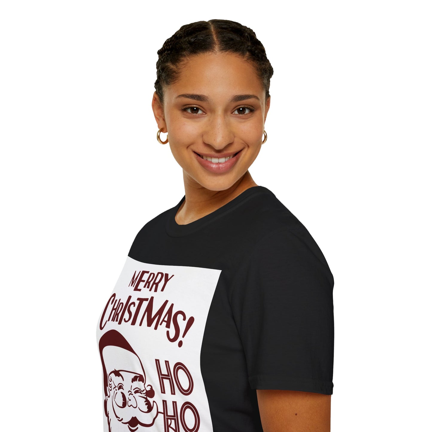 Spread Joy in Style: Unisex Santa Softstyle Tee – Your Ultimate Christmas Comfort!