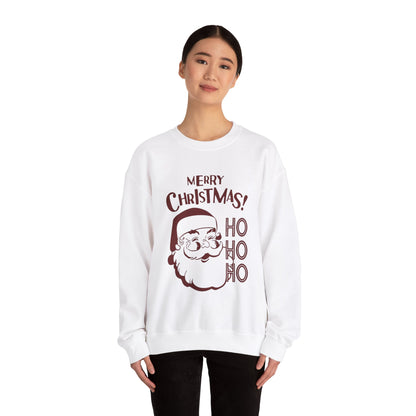 Wrap Yourself in Joy: Unisex Santa Silhouette Sweatshirt - Cozy Christmas Elegance!