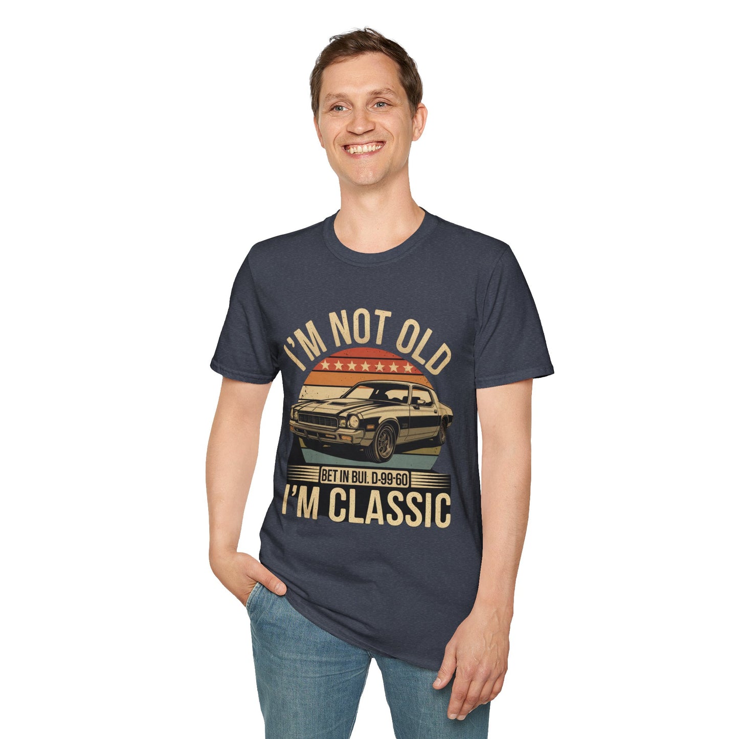 Classic Car T-Shirt - "I'm Not Old I'm Classic" Vintage Retro Auto Tee
