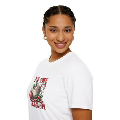 Tis the Season Unisex Softstyle T-Shirt - Holiday Print - 100% Cotton