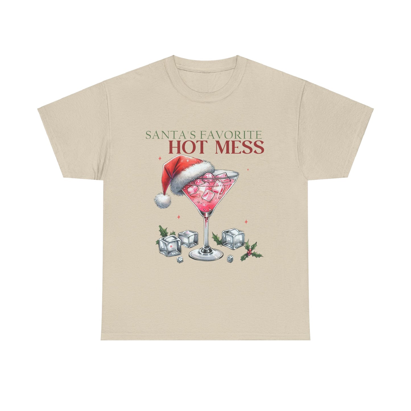 Santa's Favorite Hot Mess Unisex Heavy Cotton Tee - 100% Cotton