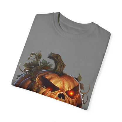 Unisex Garment-Dyed T-Shirt - Comfort Colors - Spooky Jack-O'-Lantern Design