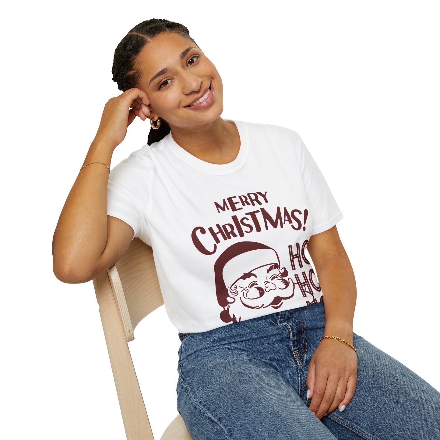 Spread Joy in Style: Unisex Santa Softstyle Tee – Your Ultimate Christmas Comfort!