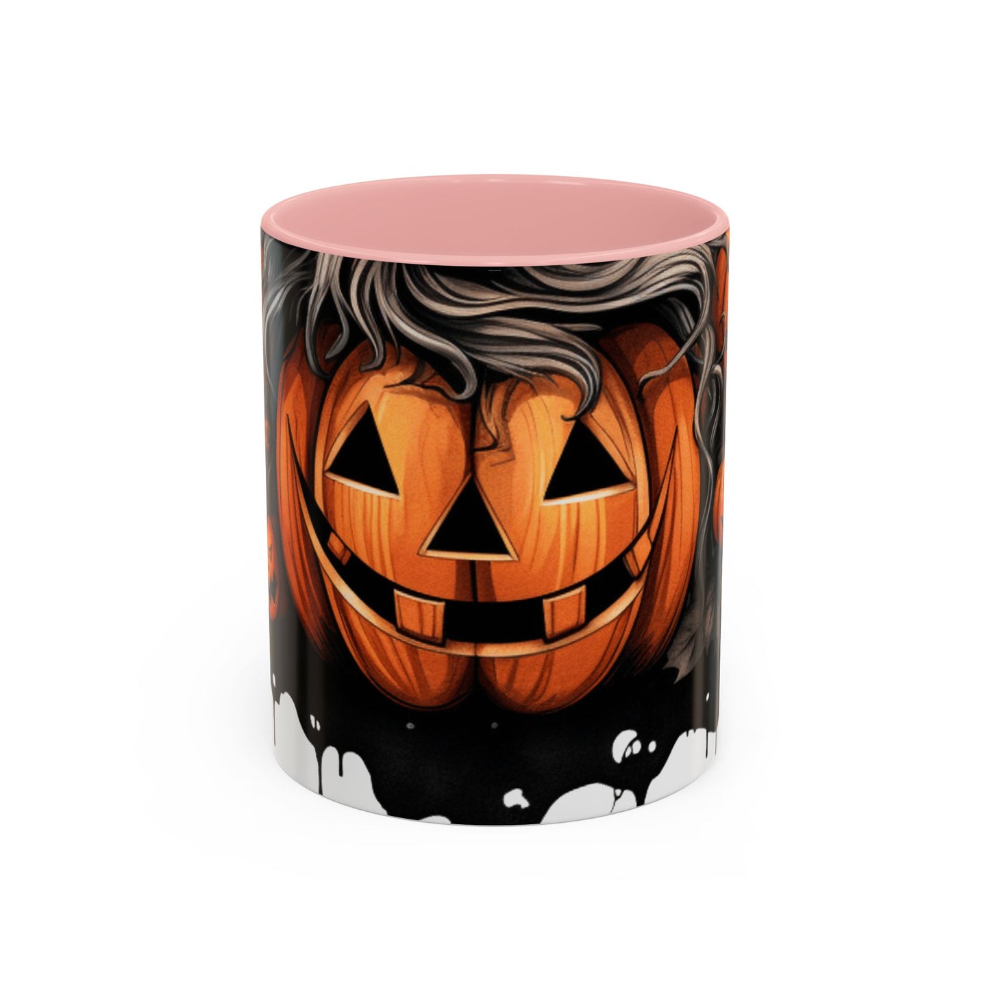 Halloween Pumpkin Accent Coffee Mug - 11oz Ceramic Spooky Mug