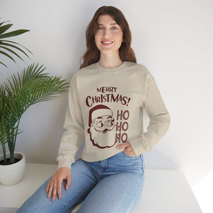 Wrap Yourself in Joy: Unisex Santa Silhouette Sweatshirt - Cozy Christmas Elegance!