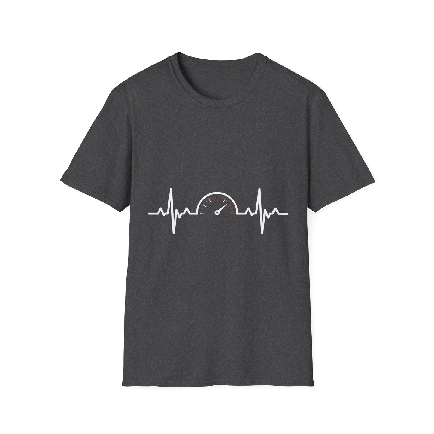 Tachometer Shirt RPM Heartbeat Gauge Unisex Heavy Cotton Tee