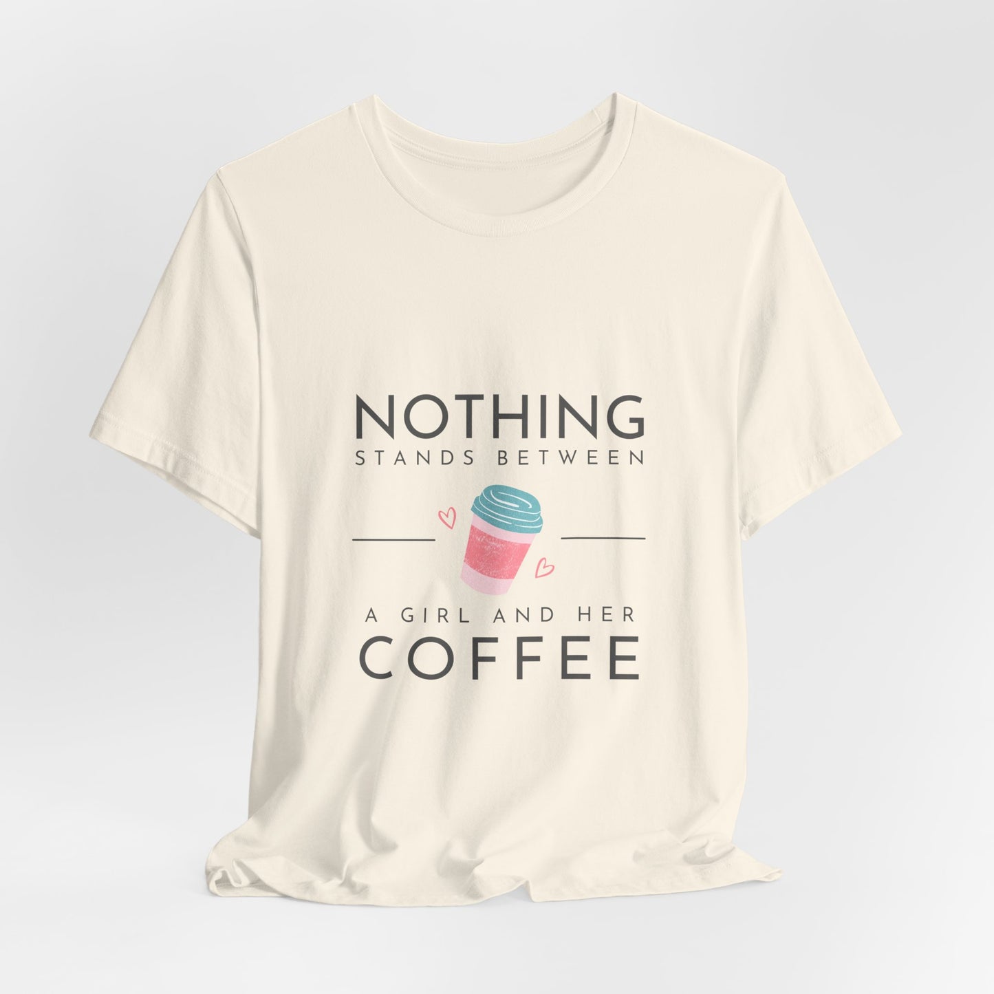 Unleash Your Inner Caffeine Queen with Our Cozy Woman's Jersey Tee!