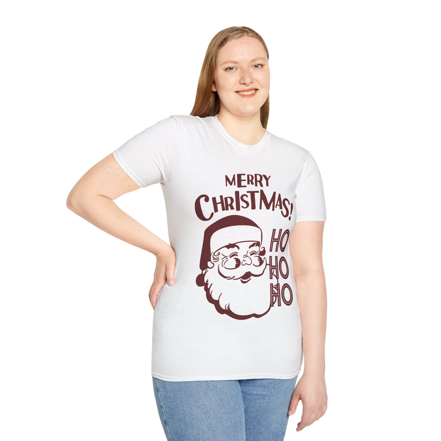 Spread Joy in Style: Unisex Santa Softstyle Tee – Your Ultimate Christmas Comfort!