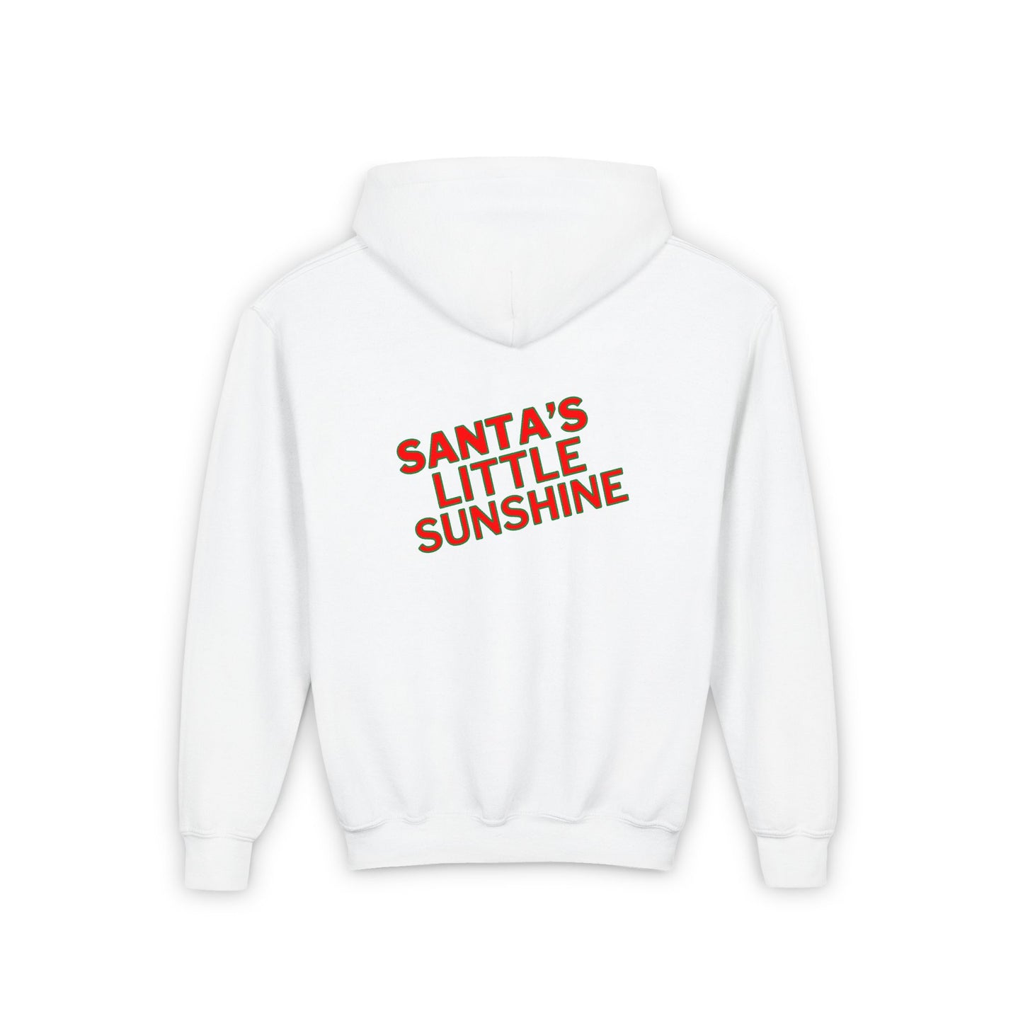 Santa Time Youth Hoodie - Cozy Holiday Hooded Sweatshirt - Festive Santa Design