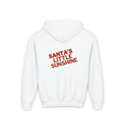 Santa Time Youth Hoodie - Cozy Holiday Hooded Sweatshirt - Festive Santa Design