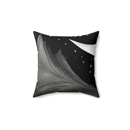 Dream Under the Stars: Moonlit Magic Spun Polyester Pillow!