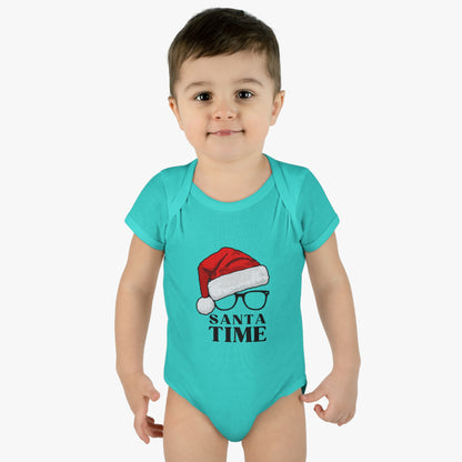 Santa Time Infant Bodysuit - Unleash the Coolest Claus!