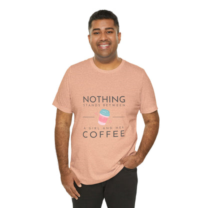 Unleash Your Inner Caffeine Queen with Our Cozy Woman's Jersey Tee!