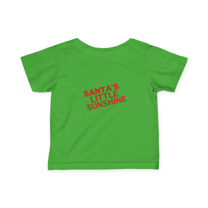 Santa's Little Sunshine Infant Tee - Unleash the Cuteness with Style!