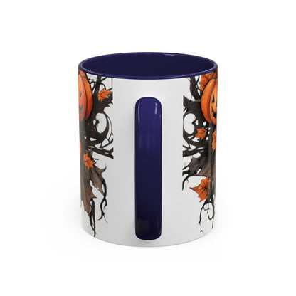 Halloween Pumpkin Accent Coffee Mug - 11oz Ceramic Spooky Mug