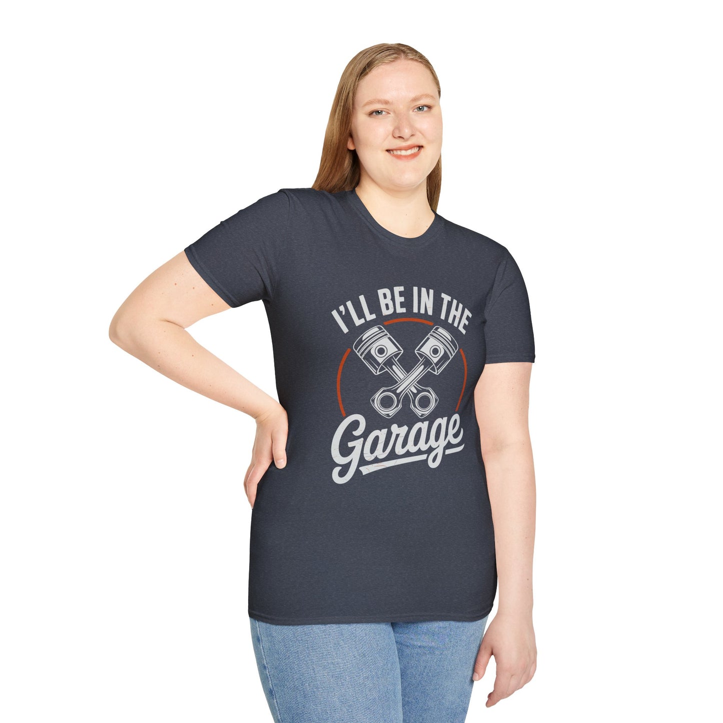 I'll Be In The Garage Mechanic Shirt – Piston Graphic Car Lover Tee