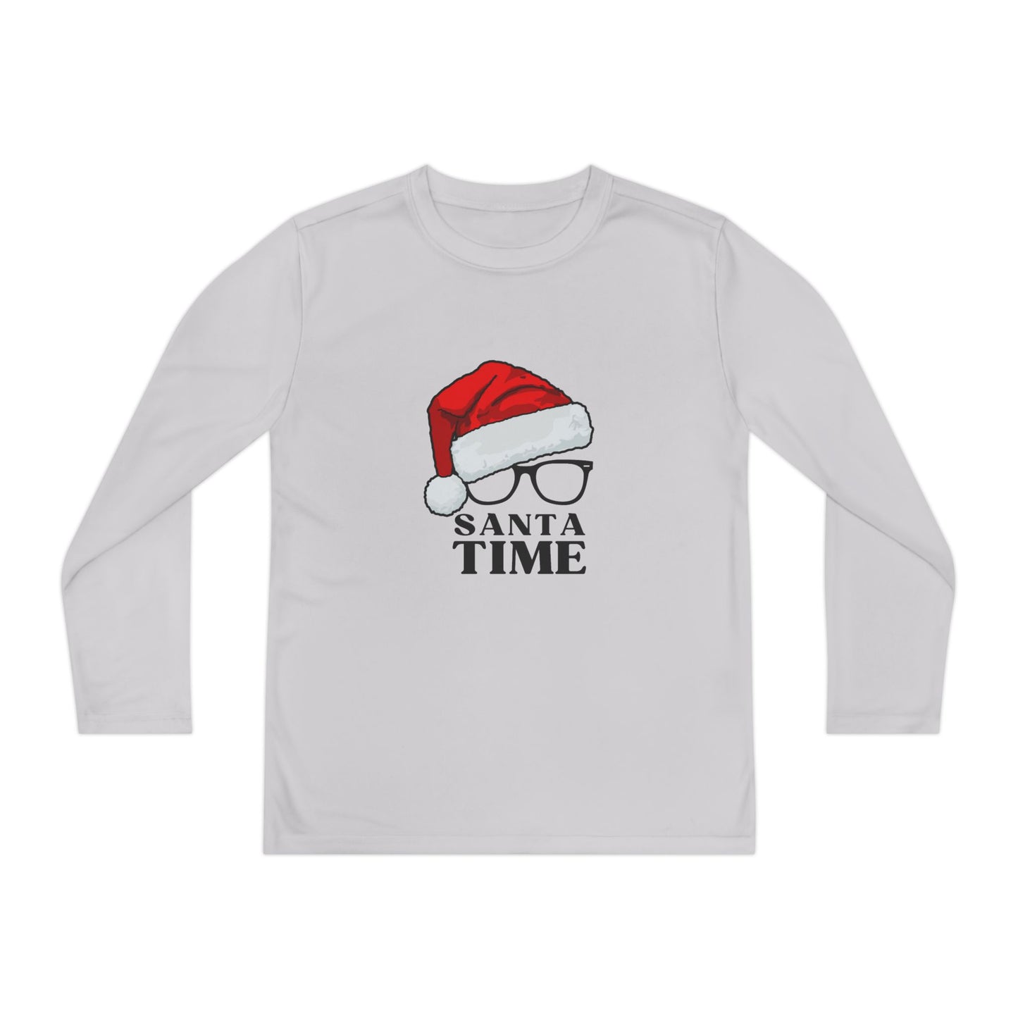 Santa Time Swag! Unleash Cool Vibes with our Youth Long Sleeve Tee!