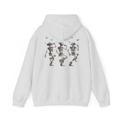 Unisex Heavy Blend Hooded Sweatshirt - Dancing Skeletons & "The Boo-tles" Design - Cozy Fit